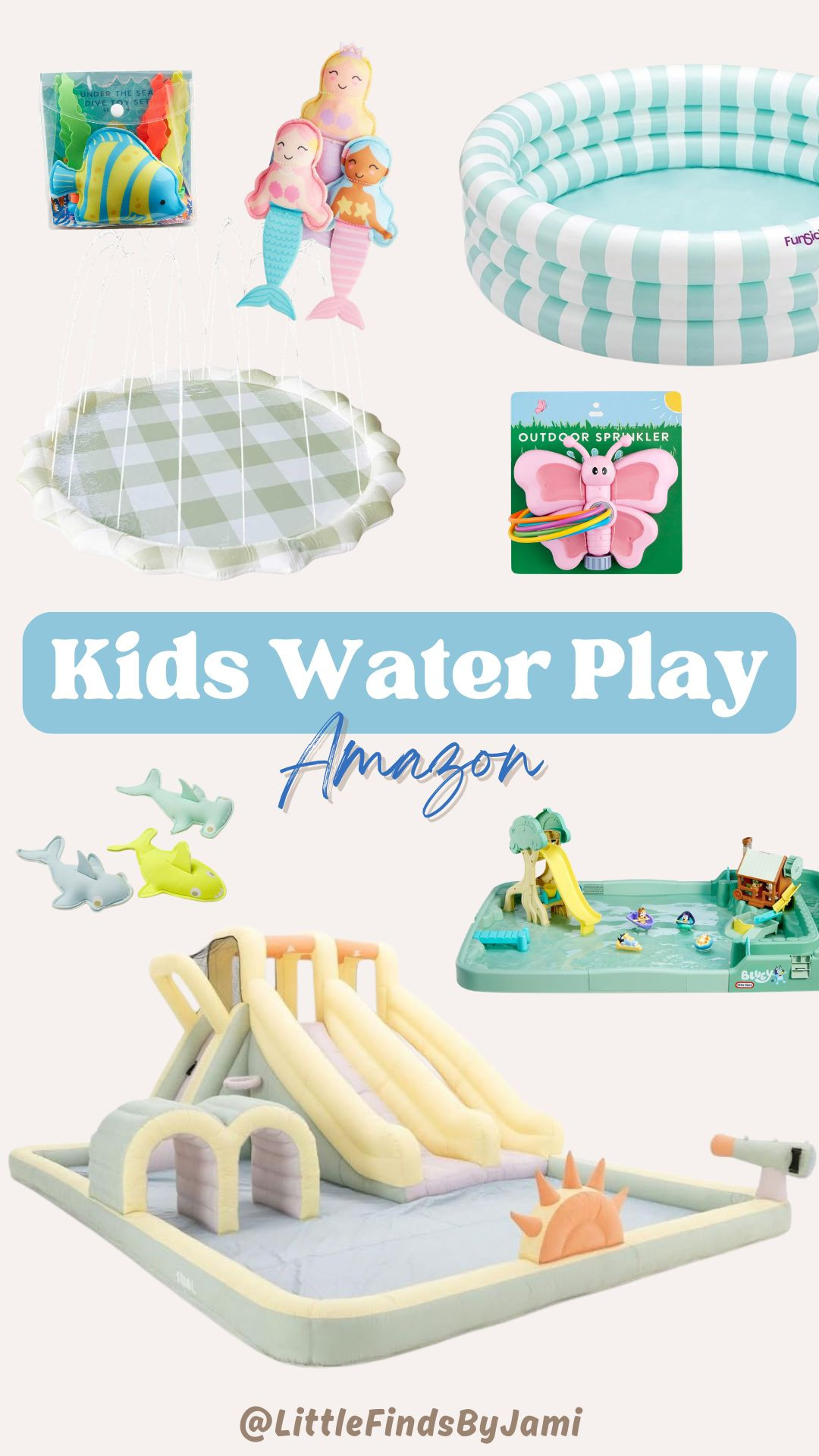 Kids water play finds. Summer favorites for toddlers and little kids. Mom hack. Amazon finds. Inflatable play house. Splash pad. Sprinkler toys 

#LTKKids #LTKmomlife #LTKSwim