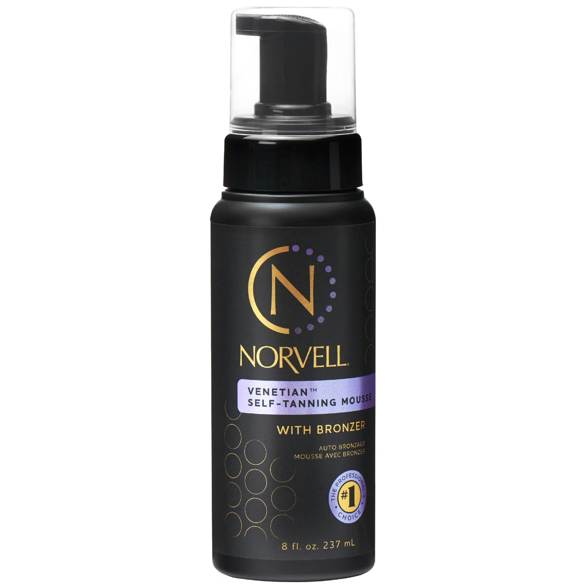 Norvell Venetian Sunless Self Tanner Mousse with Bronzer, 8 Fl Oz - Instant Self Tanning - Natura... | Amazon (US)