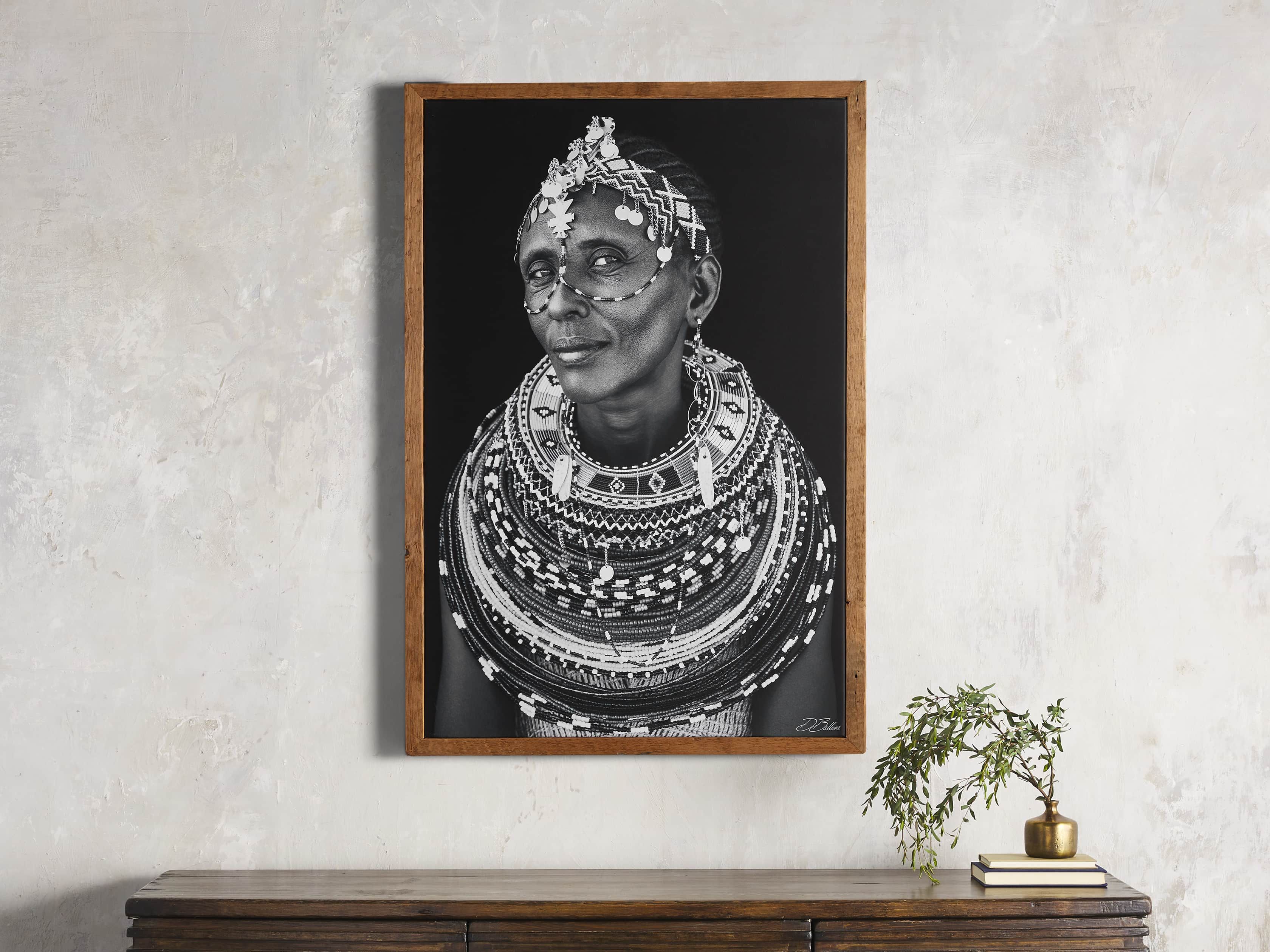 Turkana Woman Framed Print | Arhaus