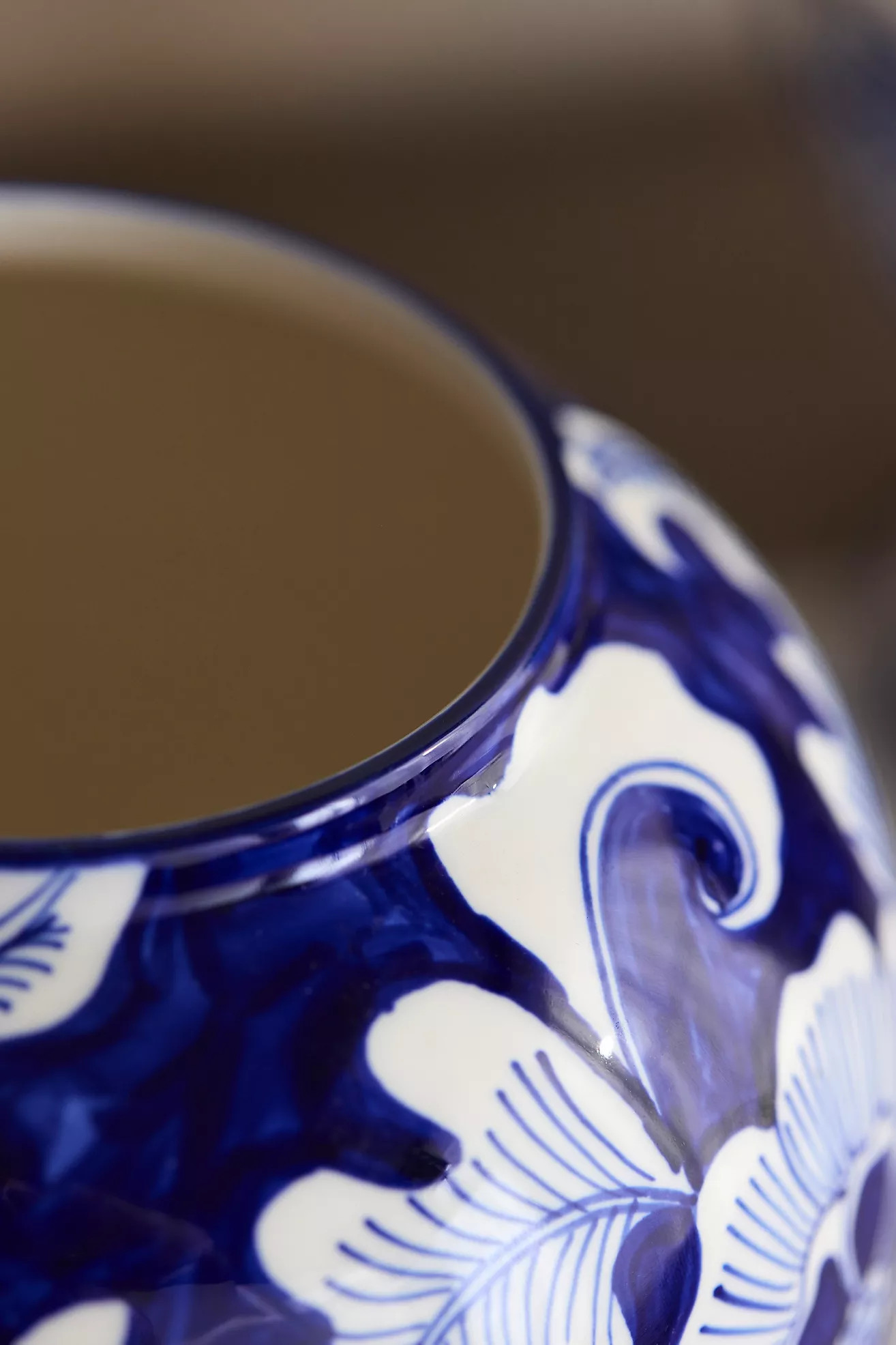 Blue Floral Chinoiserie Vase, Medium | Anthropologie (US)