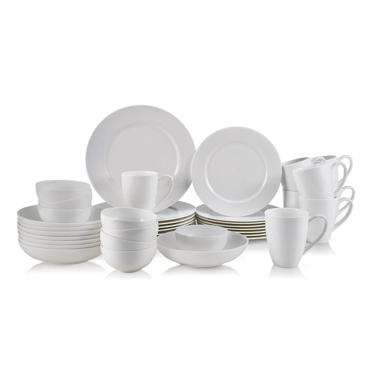 Mikasa Annabel 40-Piece Lightweight Chip-Resistant Bone China Dinnerware Set, Service for 8 & Rev... | Wayfair North America