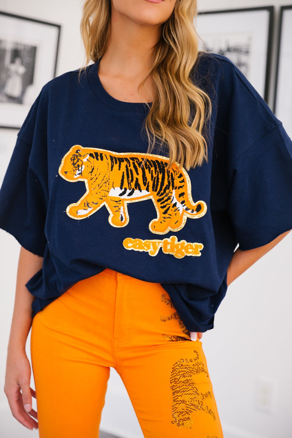 EASY TIGER NAVY TEE | Judith March