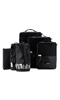 BEIS Packing Cube Set in Black from Revolve.com | Revolve Clothing (Global)