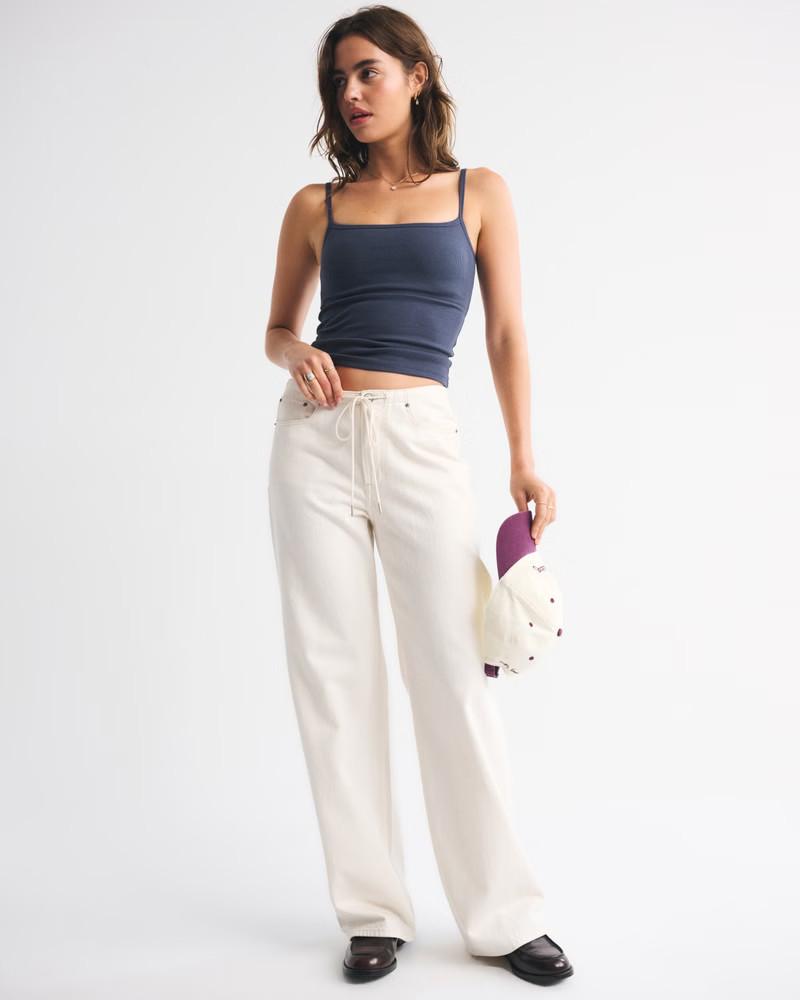 Bra-Free Rib 90s Cami | Abercrombie & Fitch (US)