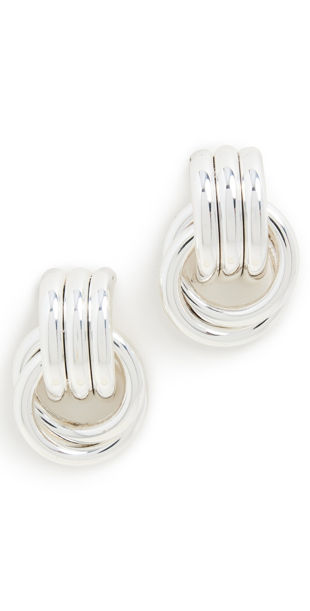 Heaven Mayhem Mini Knot Earrings Silver One Size | Shopbop
