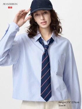 WOMEN'S JW ANDERSON OXFORD BOXY SHIRT | UNIQLO AU | Uniqlo Australia