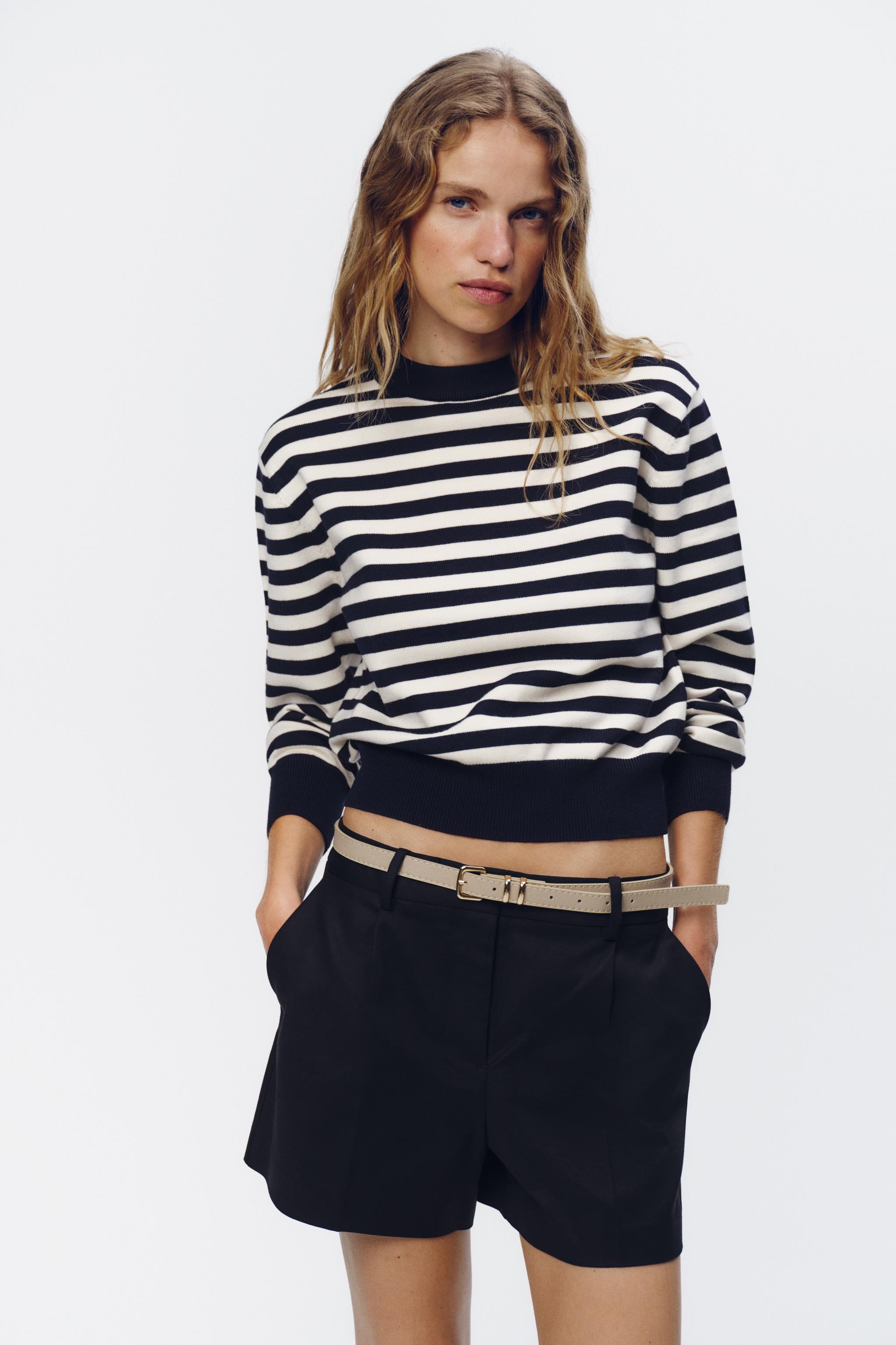 BELTED SHORTS WITH DARTS | Zara US
