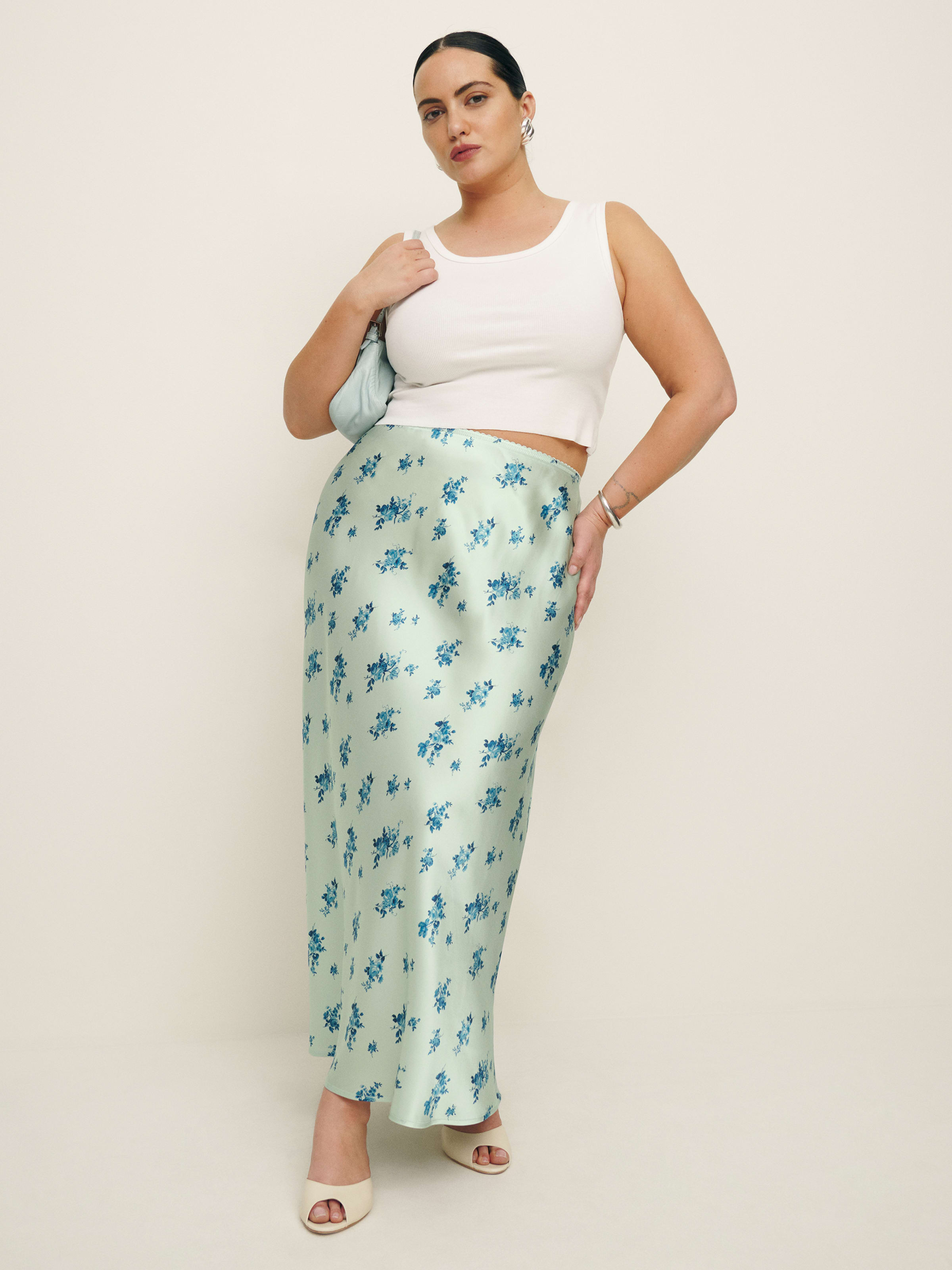 Layla Silk Skirt Es | Reformation (Global)