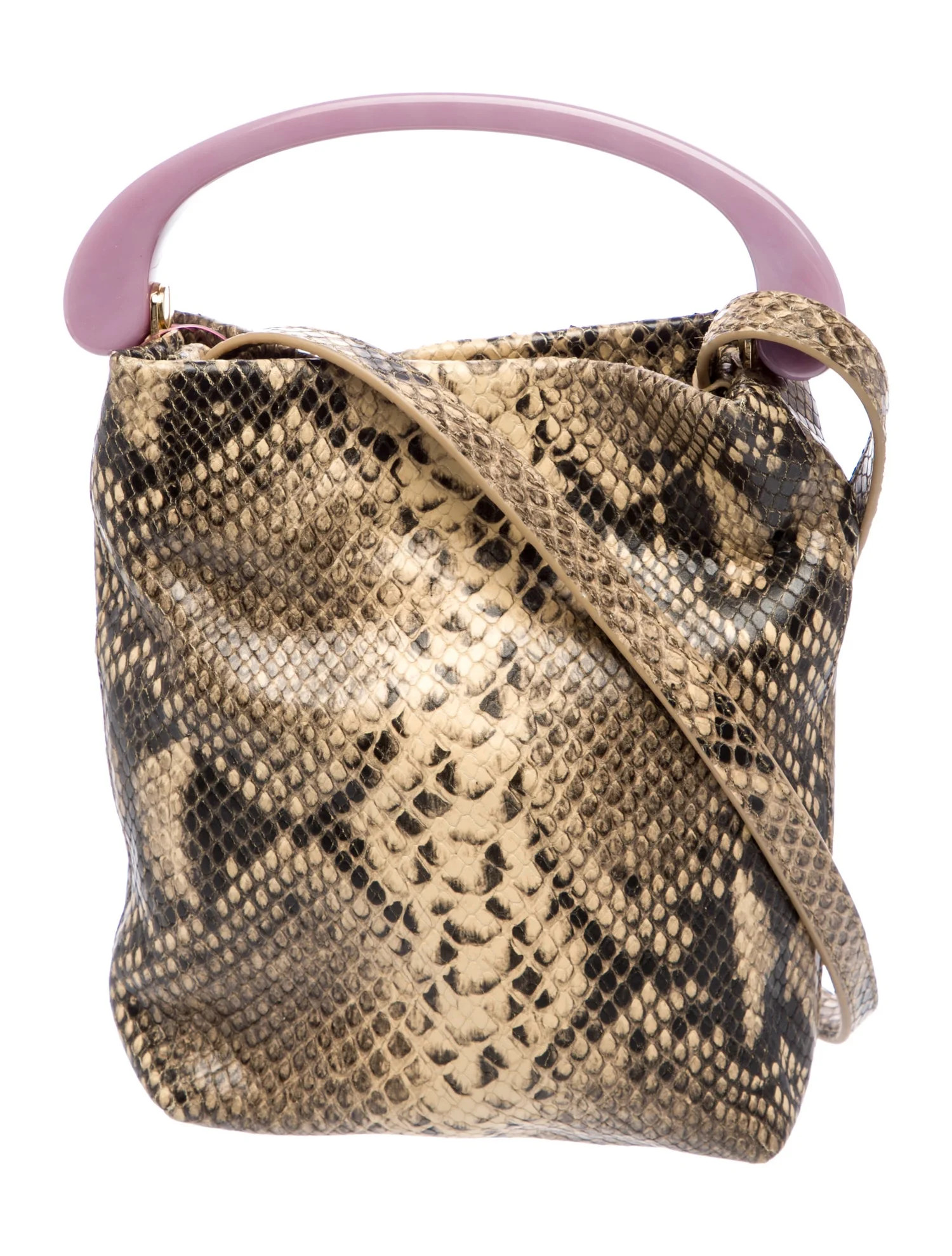 Embossed Leather Top Handle Bag | The RealReal