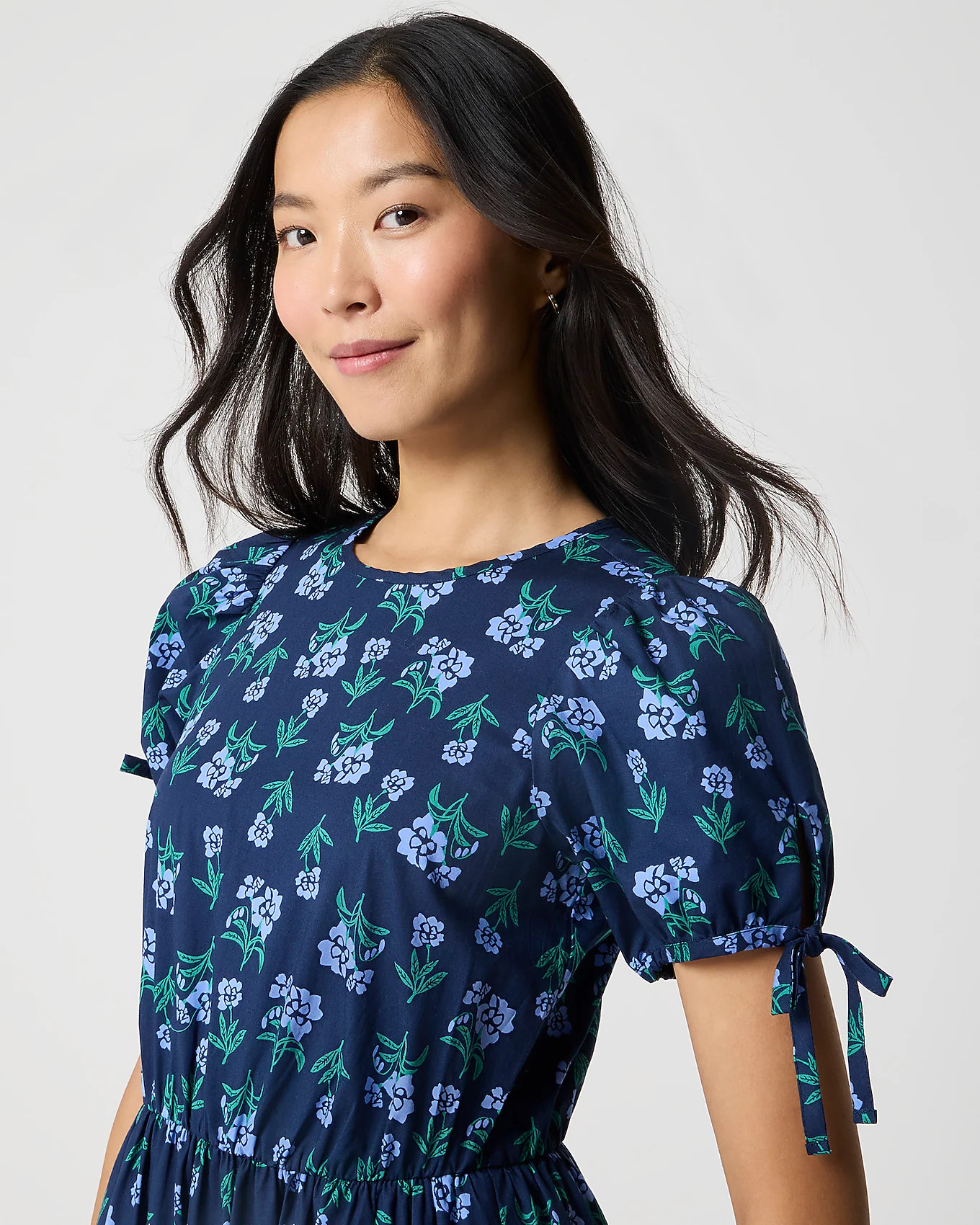 Tie-sleeve midi dress | J.Crew Factory