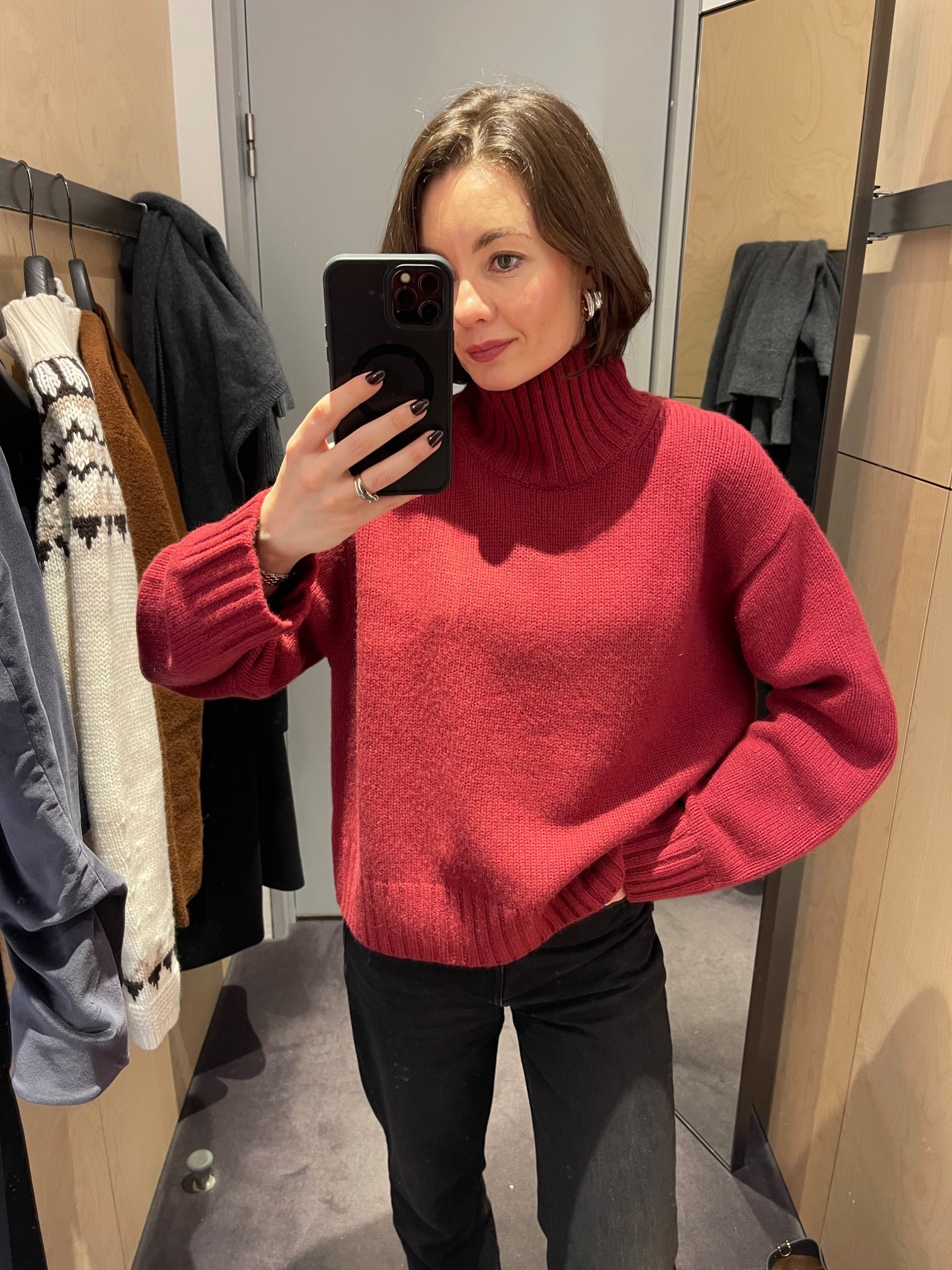 Pop of red! I’m wearing a size S in this cashmere knit.

#LTKGiftGuide #LTKSeasonal #LTKHoliday