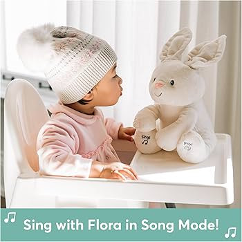 GUND Baby Flora The Bunny Animated Plush, Singing Stuffed Animal Toy for Ages 0 and Up, Cream, 12... | Amazon (US)