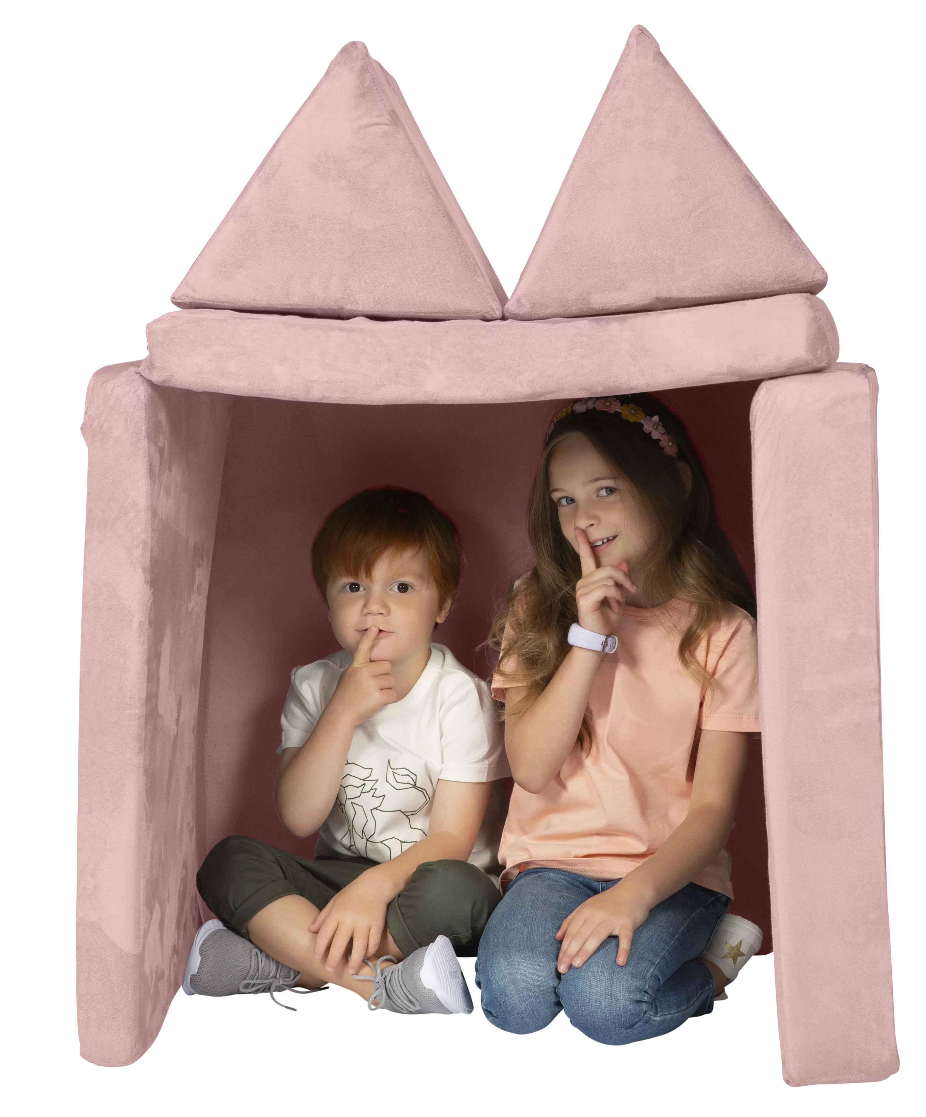 Huddle Customizable Kids Couch, Pink | Walmart (US)
