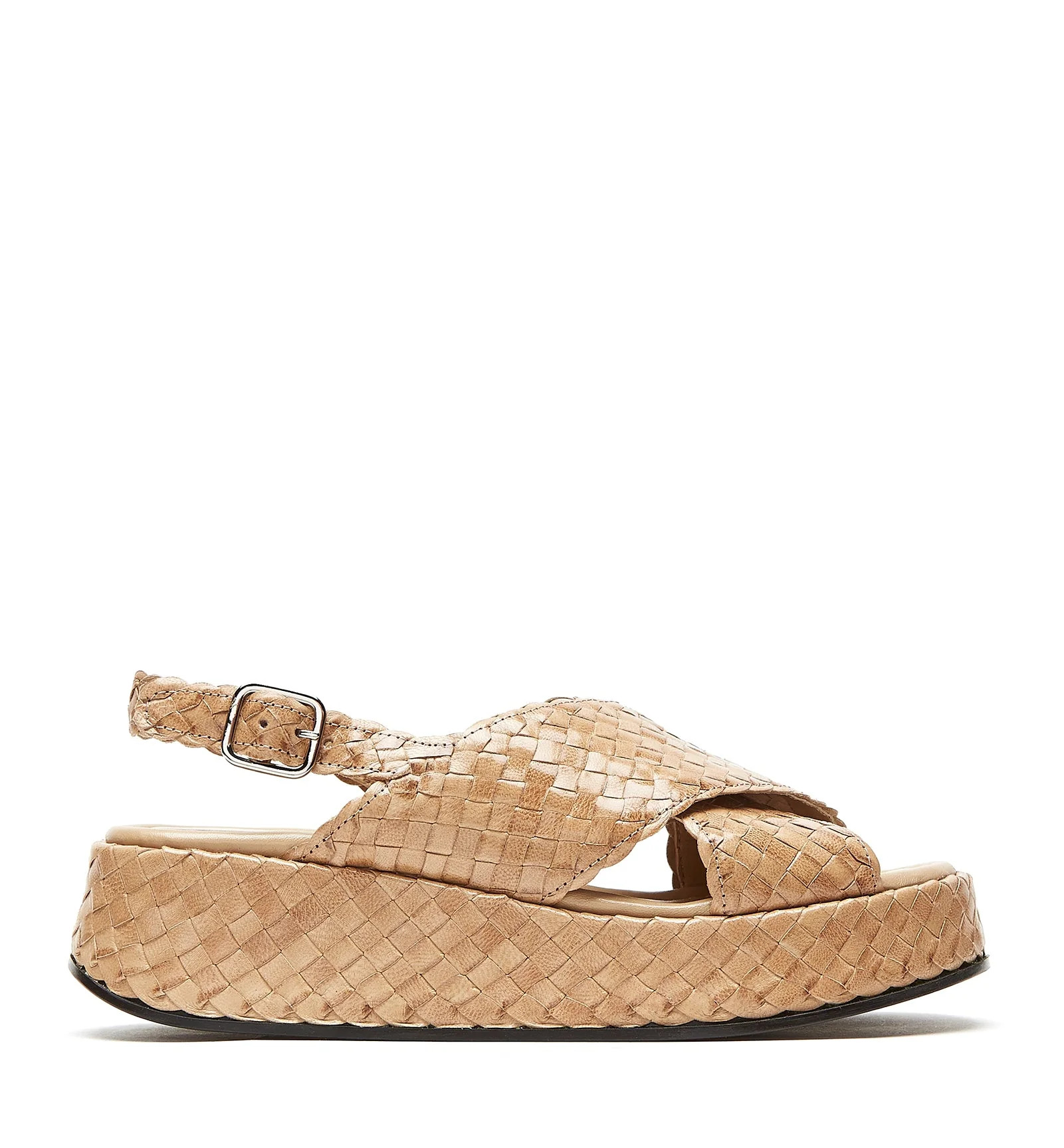 PACIFIK WOVEN LEATHER SANDAL | La Canadienne