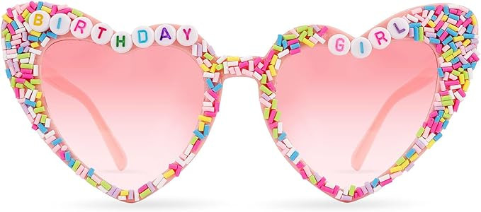 Birthday Glasses for Girls Women, Birthday Girl Glasses Birthday Sunglasses for Women Girls Happy... | Amazon (US)
