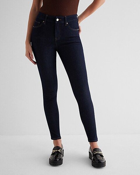 Mid Rise Rinse FlexX Skinny Jeans | Express