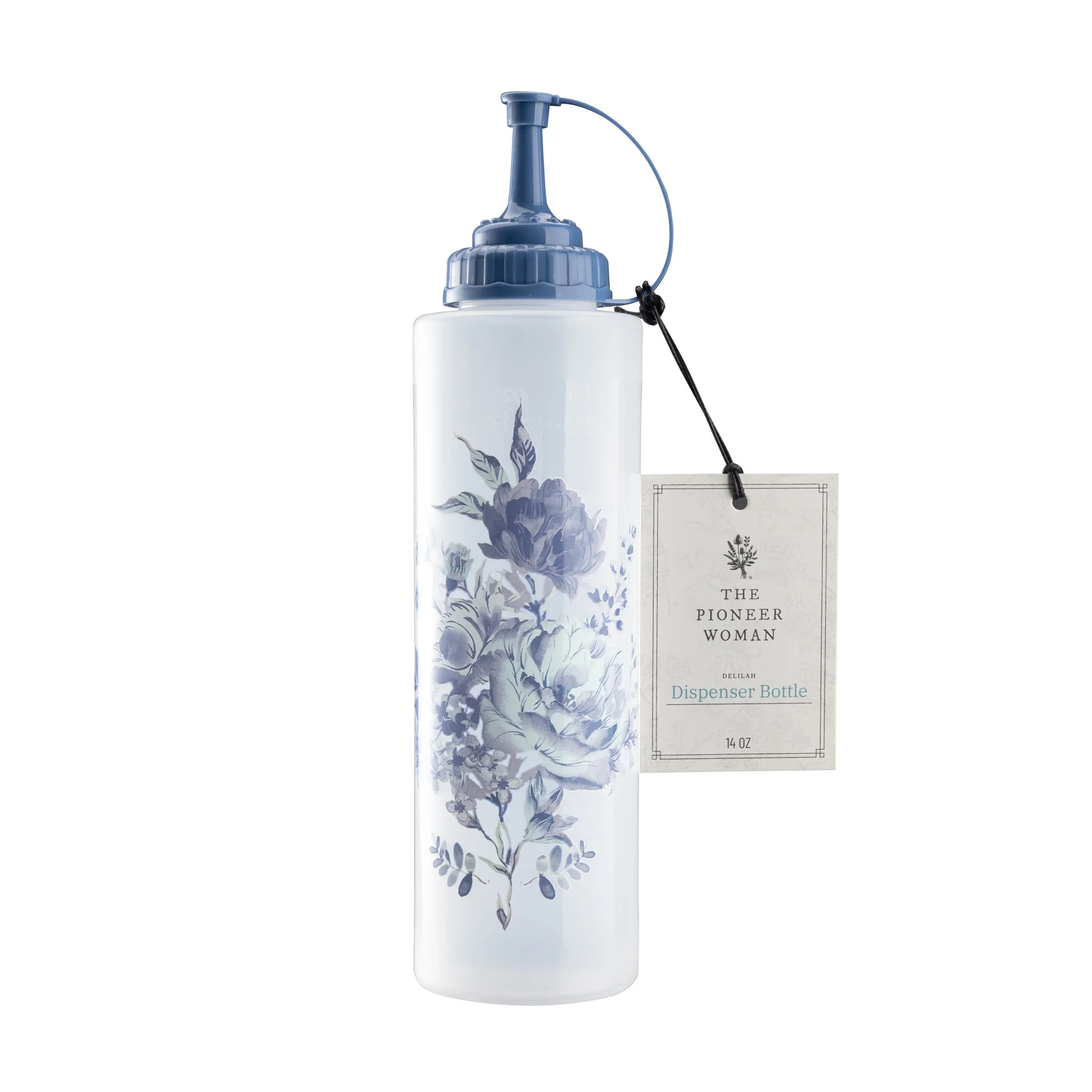 The Pioneer Woman Delilah 14-Ounce Oil & Vinegar Plastic Dispensing Squeeze Bottle | Walmart (US)