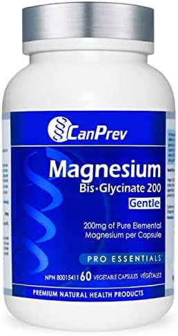 CanPrev - Magnesium Bis-Glycinate Capsules Supplement | Pure 200mg Gentle Elemental Chelated Comp... | Amazon (CA)