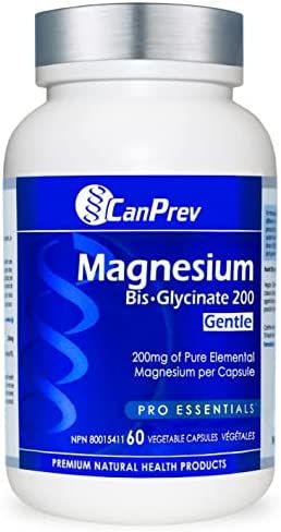 CanPrev - Magnesium Bis-Glycinate Capsules Supplement | Pure 200mg Gentle Elemental Chelated Comp... | Amazon (CA)