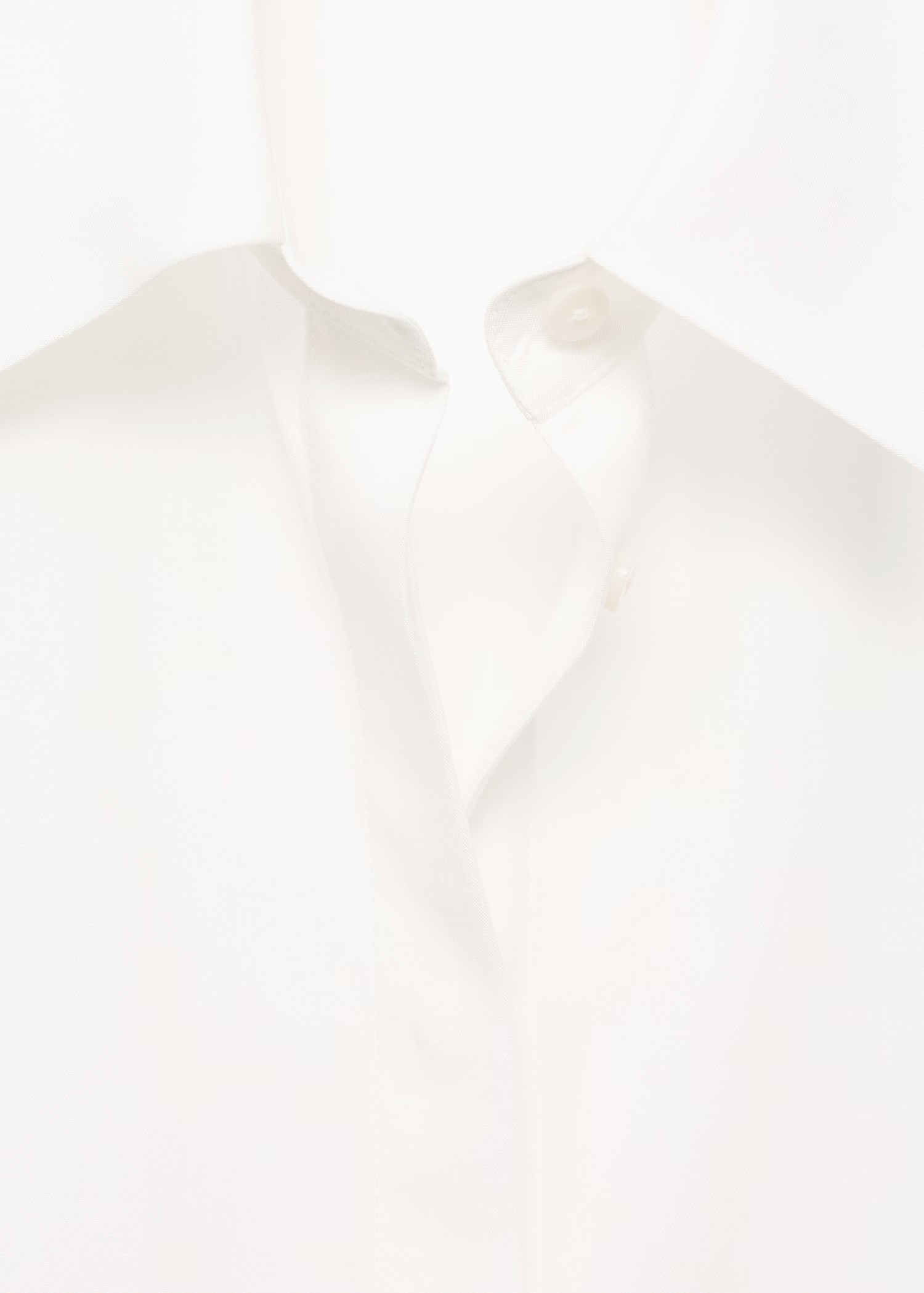 Lyocell shirt with hidden buttons | Mango (US/MX/AU)