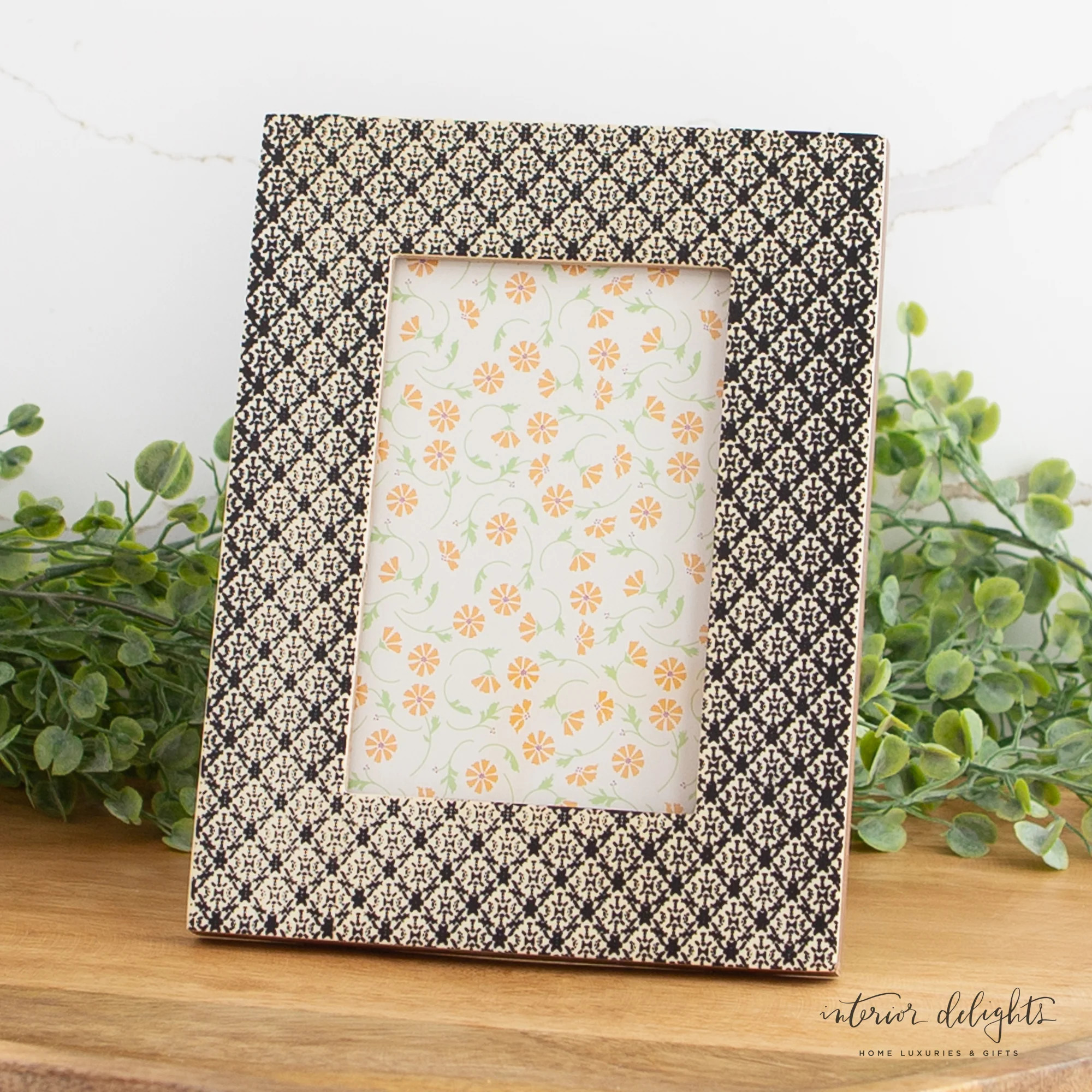 Black and Cream Frame- 4x6 | Interior Delights