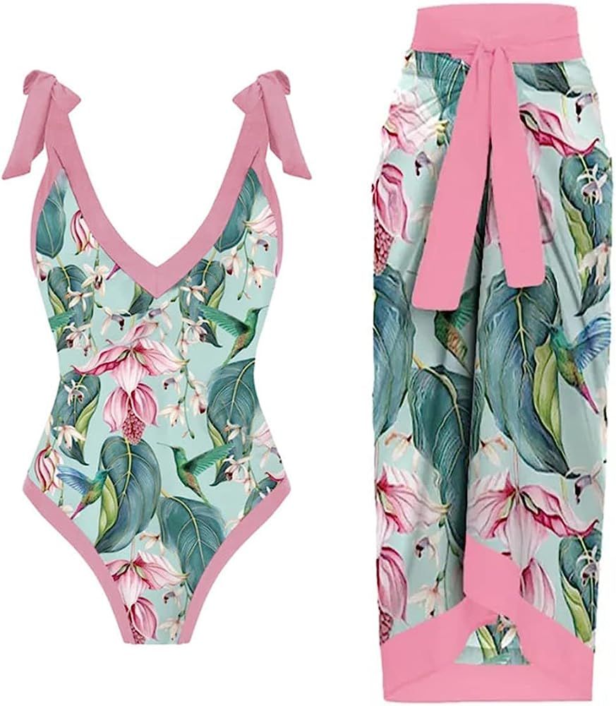 Beach Swimsuit Set, Cover Up Wrap Skirt, Amazon Fashion, Summer Fashion, Beach Style, Vacation Style | Amazon (US)