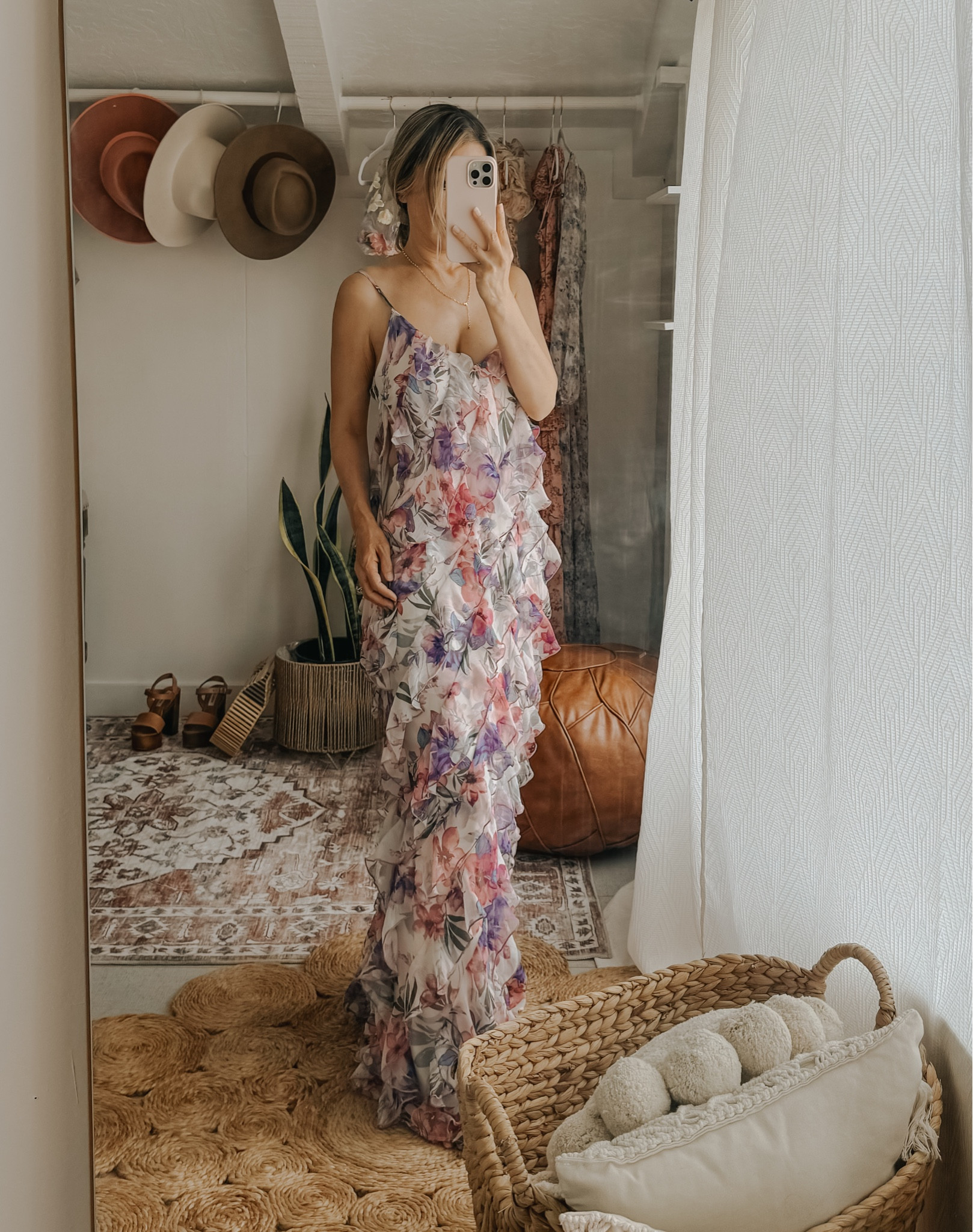 Gorgeous ruffled slip dress that would be perfect to wear to an outdoor wedding, 

#LTKwedding #LTKstyletip #LTKsalealert