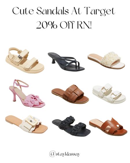 Sandals for Spring & Summer that are 20% off rn at Target! 💕

#LTKsalealert #LTKSpringSale #LTKSeasonal