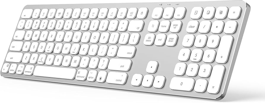 SODI Wireless Keyboard for Mac with Numeric Keypad, Aluminum Bluetooth Keyboard, Backlit, Recharg... | Amazon (US)