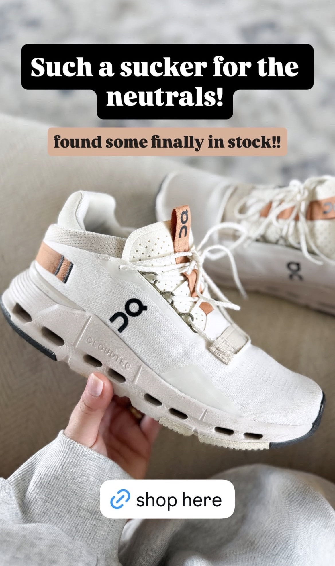 Such a sucker for the neutrals! Finally found these Cloudnovas in stock 😍🙌🏻

#LTKootd #LTKfitnessgoals #LTKSeasonal