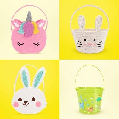 Circular Rope Decorative Easter Basket Bunny - Spritz™ | Target