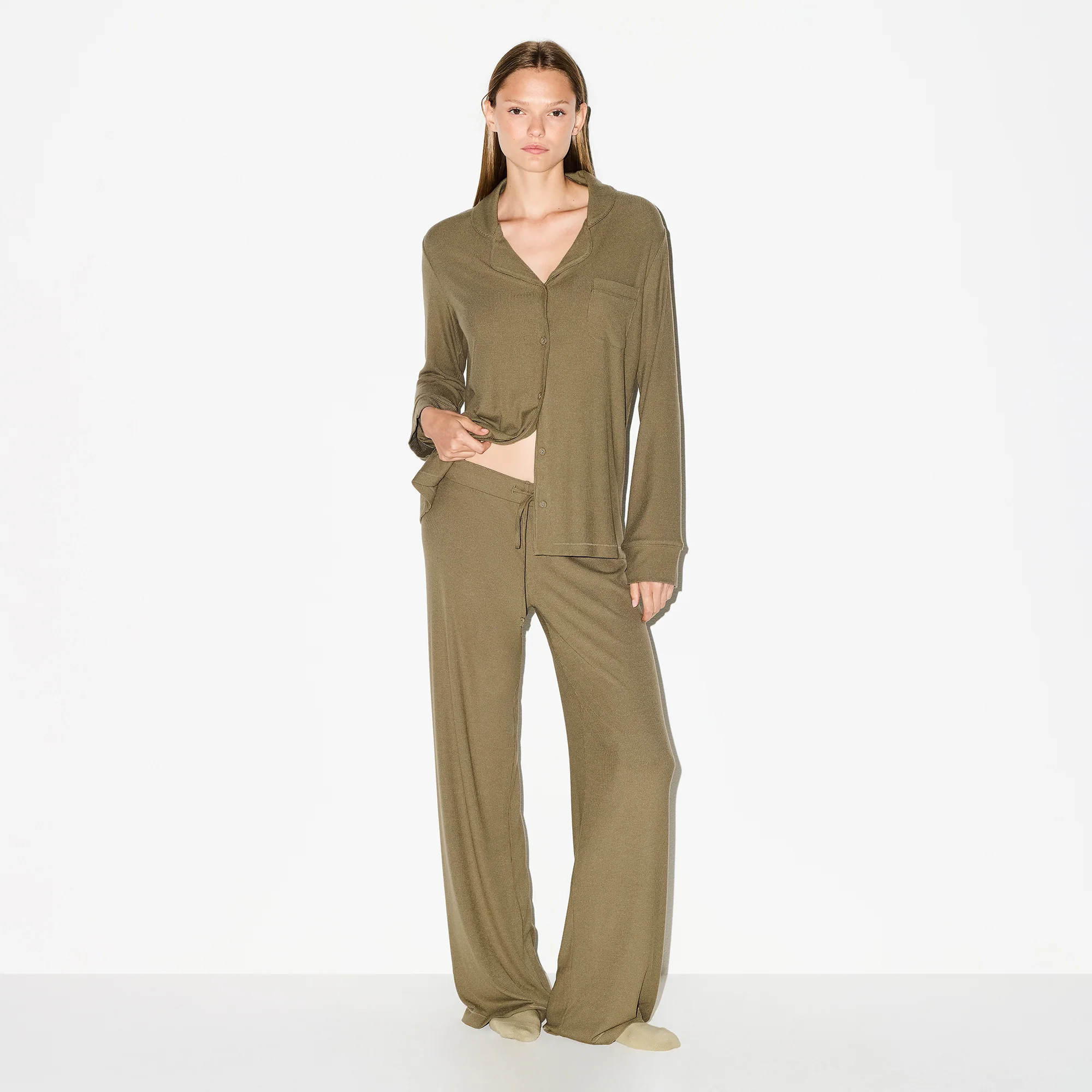 SKIMS Pajama Set | Green | Medium | Soft Lounge | SKIMS (US)