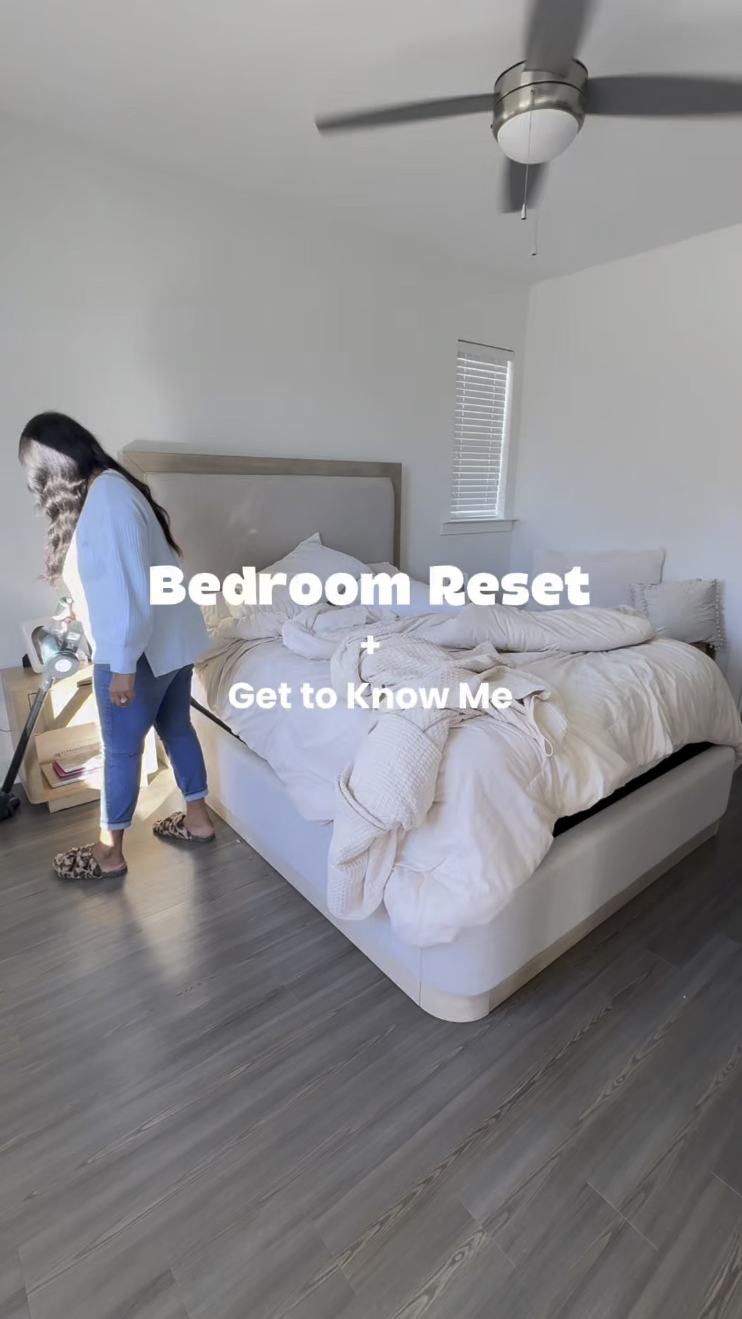 Bedroom Reset + Get to Know Me 🤍 Love how our bedroom is coming together in the new house. 

#LTKHome