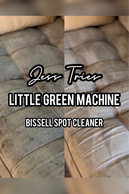 Jess put the Bissell Little Green Machine spot cleaner to the test on her couch and she LOVED the results! This amazing home find is on sale at a bunch of different retailers right now, so we rounded them up for you in one post! This would make an amazing holiday gift that will come to the rescue all year long. 

#LTKHoliday #LTKCyberweek #LTKGiftGuide