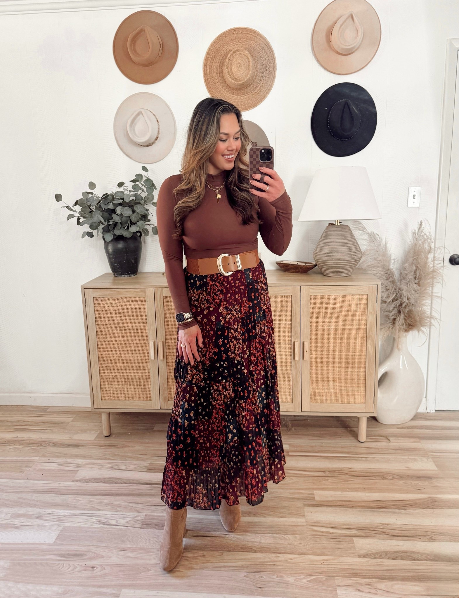 Trendy fall maxi skirt outfit inspo 

Thanksgiving day outfit 
Postpartum outfit 
Amazon finds 

#LTKFindsUnder100 #LTKSeasonal #LTKStyleTip