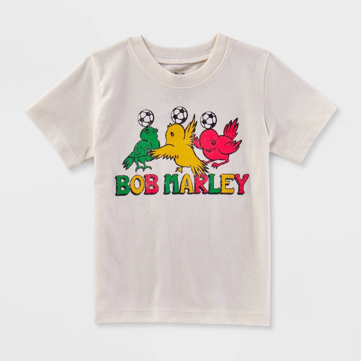 Toddler Bob Marley Logo Printed T-Shirt - White | Target