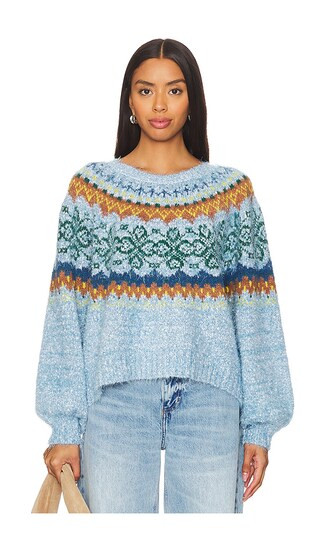 Festive Frost Pullover in Ice Blue Combo | Revolve Clothing (Global)