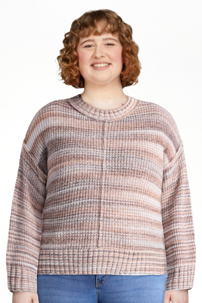Terra & Sky Women's Plus Space Dye Sweater, Size 0X-5X | Walmart (US)