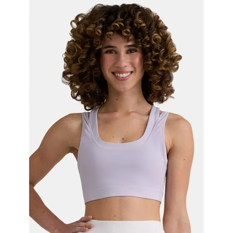 Avia Women's and Women's Plus Double Layer Mesh Sports Bra, Sizes XS-4X | Walmart (US)