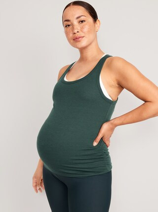 Maternity UltraLite All-Day Rib-Knit Racerback Tank Top | Old Navy (US)