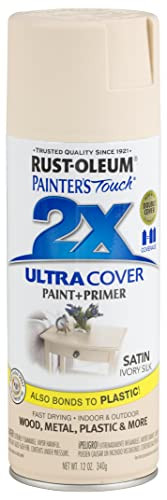 Rust-Oleum 249073 Painter's Touch 2X Ultra Cover, 12 Ounce (Pack of 1), Satin Ivory Silk | Amazon (US)