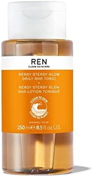 REN Clean Skincare Glow Tonic - Cruelty Free & Vegan Pore Reducing Toner with Resurfacing AHAs & BHA | Amazon (US)