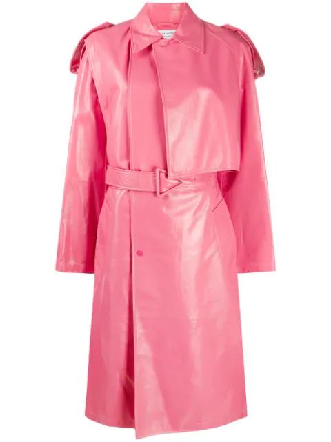 leather trench coat | Farfetch (US)