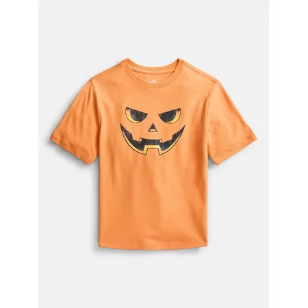Halloween Boys Graphic Tee with Short Sleeves from Way to Celebrate, Sizes 4-18 & Husky | Walmart (US)
