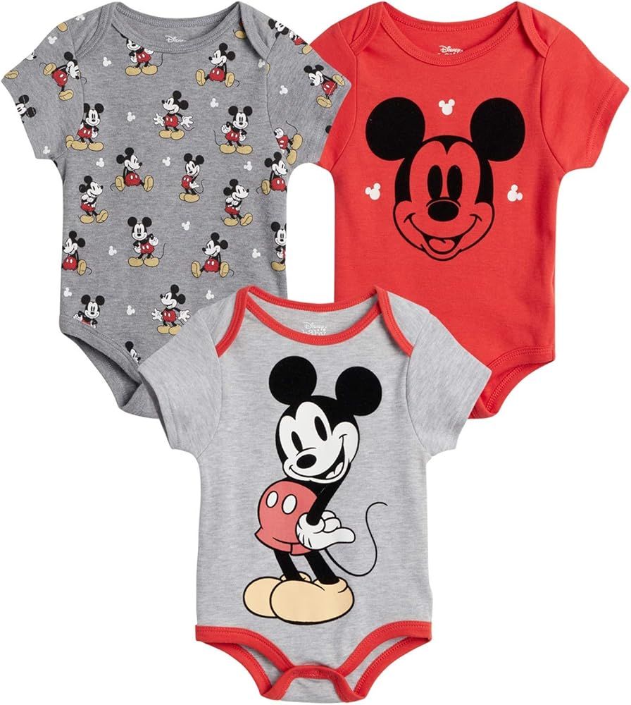 Amazon.com: Disney Baby Boys' Bodysuits - 3 Pack Mickey Mouse, Lion King, Winnie The Pooh (Newbor... | Amazon (US)