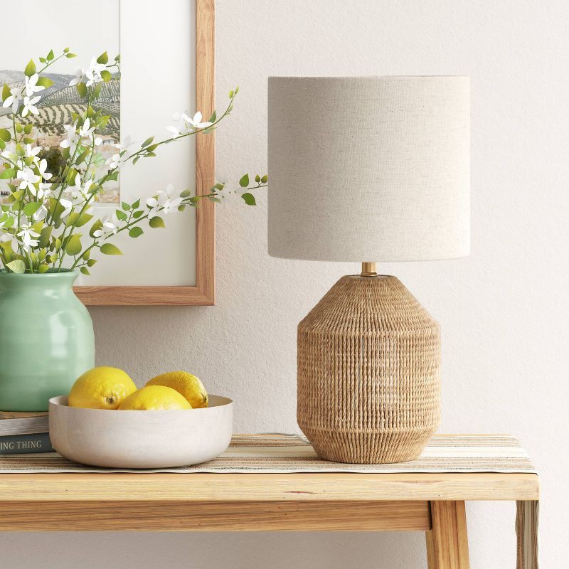 Rattan Accent Table Lamp (Includes LED Light Bulb) - Threshold™ | Target