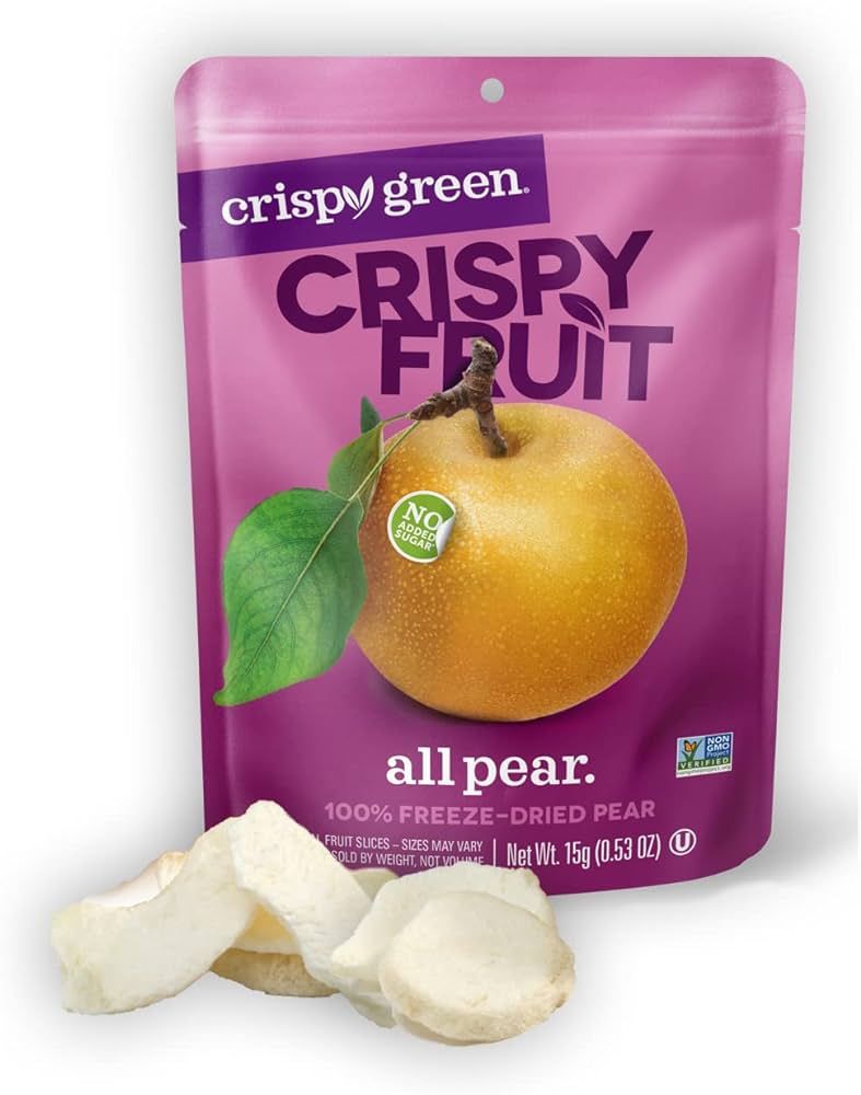 Crispy Green Natural Freeze-Dried Fruit, Single-Serve, No Sugar Added, Pear 0.53 Ounce (Pack of 1... | Amazon (US)