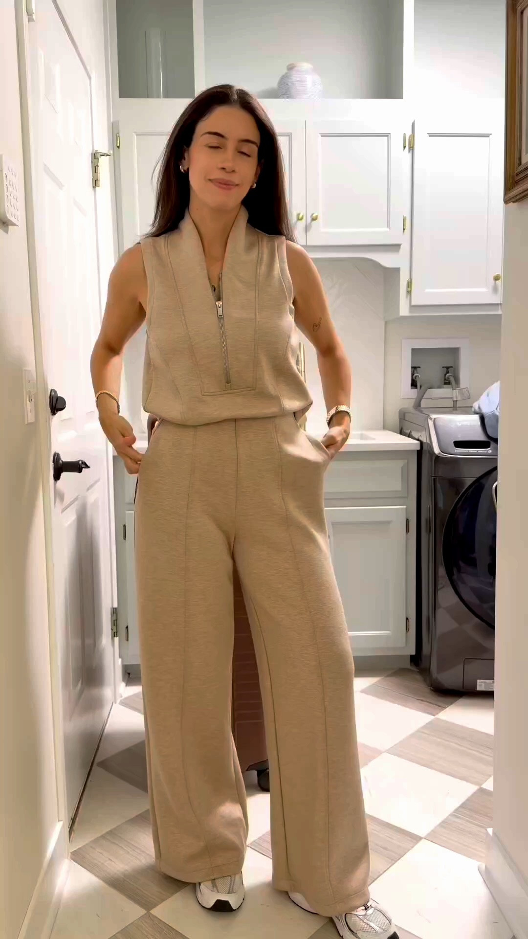 This jumpsuit is perfect for traveling or lounging. It has an opening on the back so perfect for bathroom breaks. I’m wearing a size Small
20% off now @Spanx

#LTKootd #LTKSeasonal #LTKTravel
