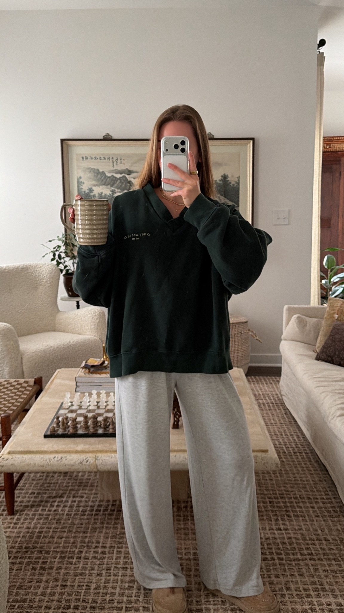 11/26/25 Cozy morning lounge uniform 🤍
Linking my Abercrombie gray lounge pants (so soft + comfy) and my Set Active green crewneck — the perfect throw-on for slow winter mornings and getting back into routine.


#LTKGiftGuide #LTKCyberWeek #LTKmorningroutine
