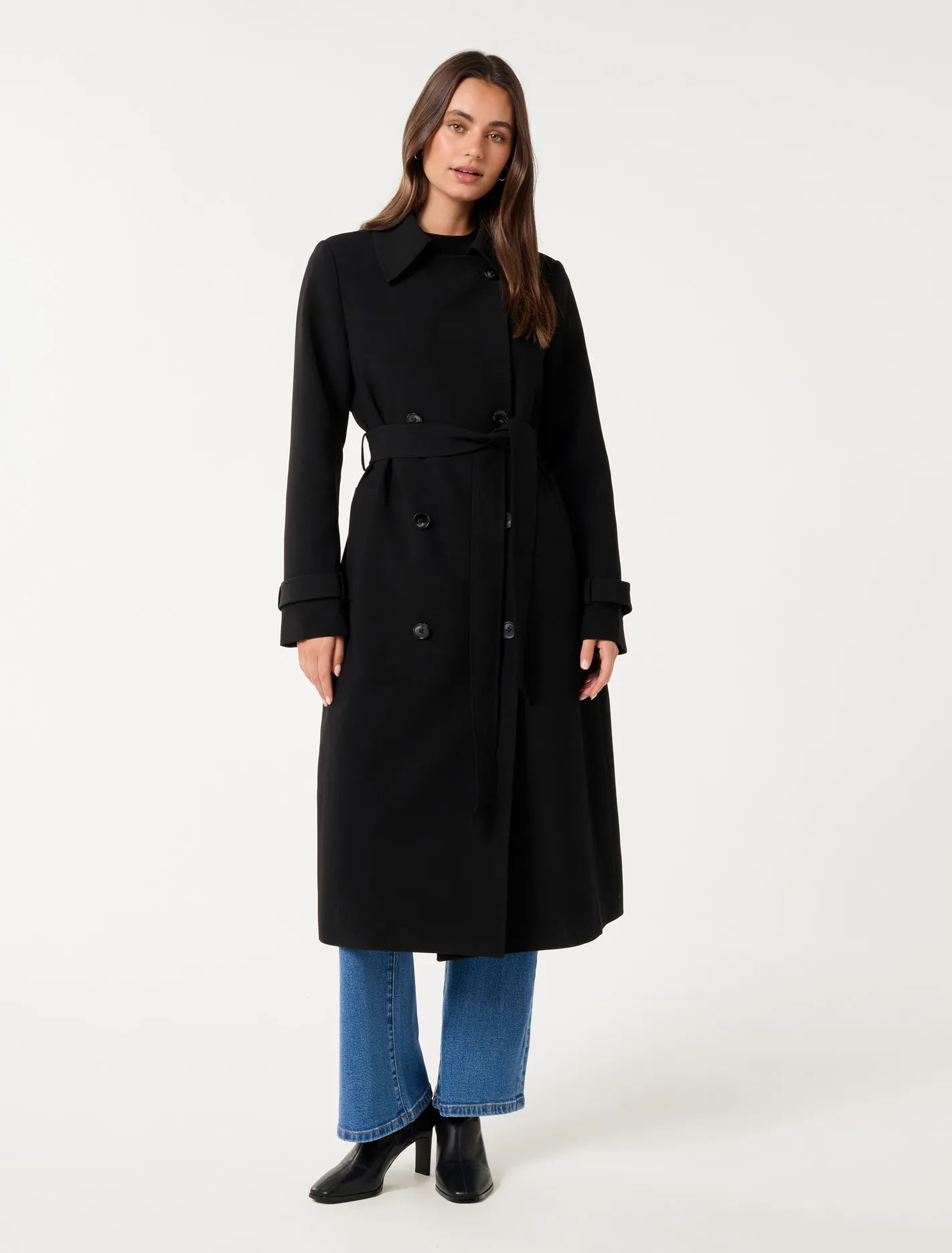 Leanne Crepe Trench Coat | Ever New (CA)